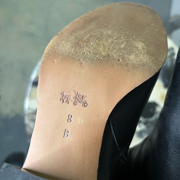 Coach Paulina Leather Boot Snakeskin Embossed - Picture 9 of 10